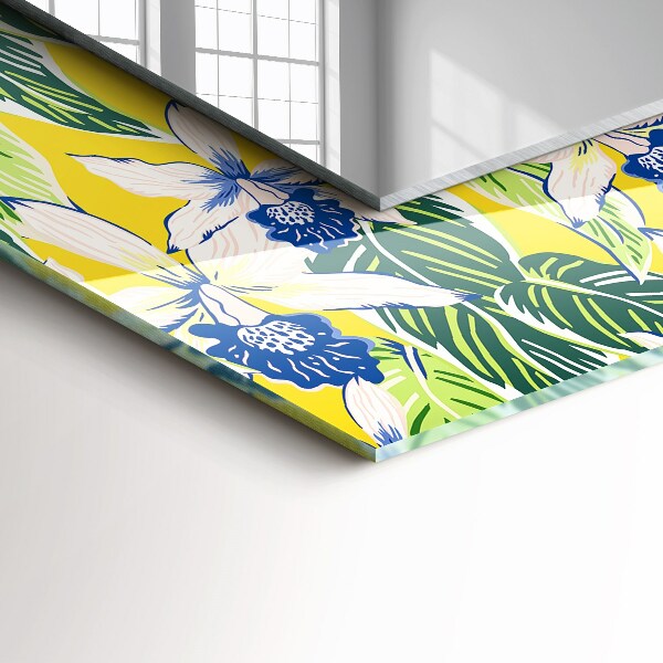 Spiegel ornamente Blumen und Blätter