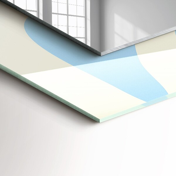 Bedruckte spiegel Abstrakte wellenförmige Muster