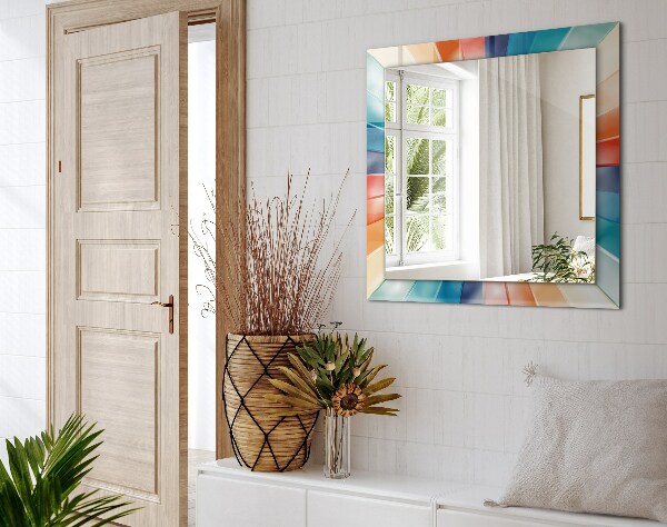 Spiegel mit ornamenten Farbige Lichtstrahlen