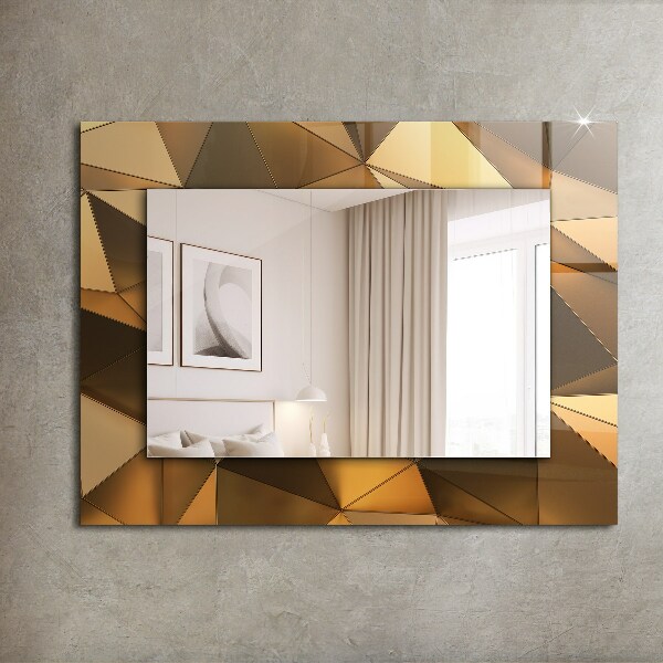 Spiegel ornamente Goldene geometrische Muster