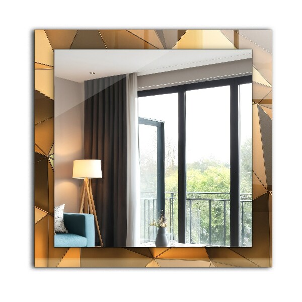 Spiegel ornamente Goldene geometrische Muster
