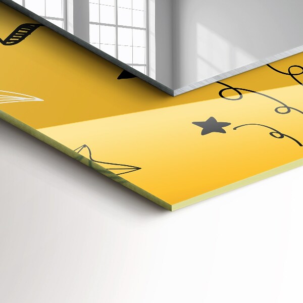 Spiegel ornamente Zeichnungen von verschiedenen Sternen