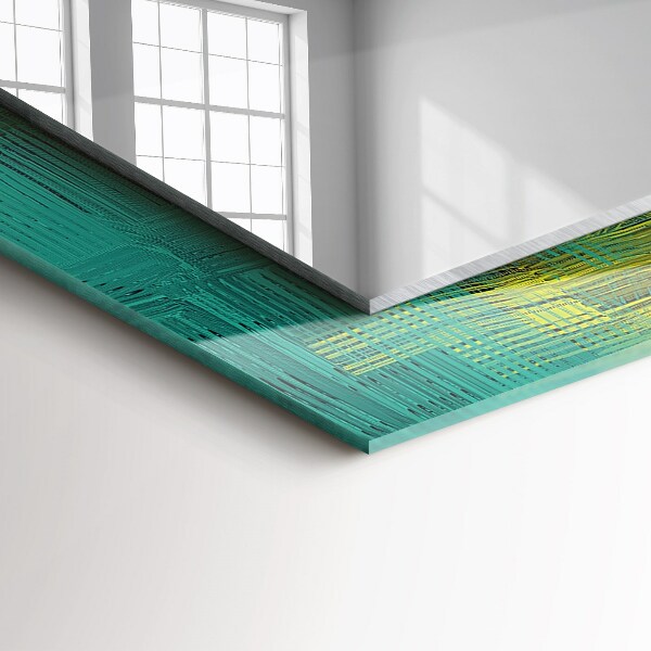 Bedruckter spiegel Abstrakte Farbkomposition