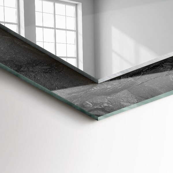 Dekorative spiegel Schwarze Felsenrisse