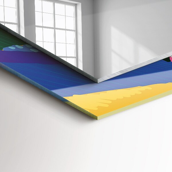 Spiegel ornamente Buntes abstraktes Muster