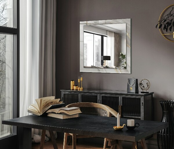 Spiegel mit aufdruck Grauer Marmor