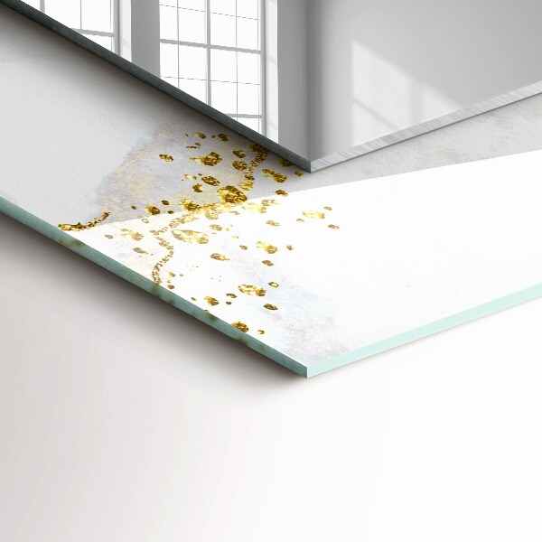 Spiegel mit zierrahmen Abstrakte Goldkunst