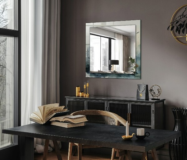 Spiegel mit aufdruck Wald im Nebel