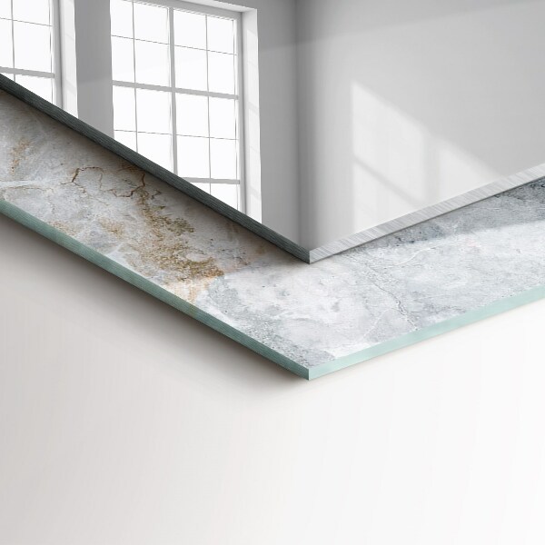 Spiegel mit motivdruck Grau geäderter Marmor