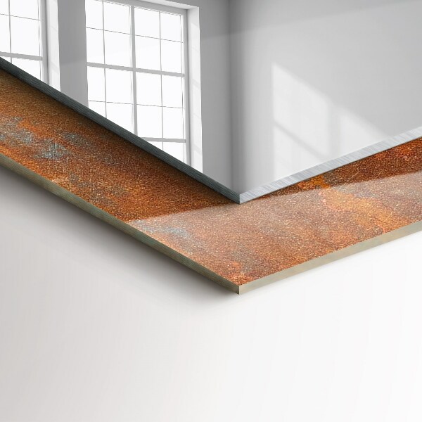 Dekorative spiegel Rostige Metalloberfläche