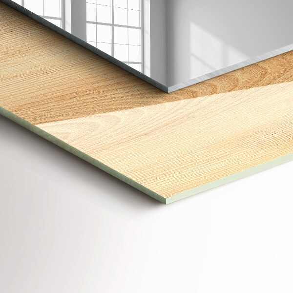 Dekorativer spiegel Holzbrett-Textur