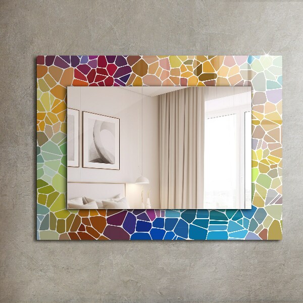 Spiegel mit zierrahmen Buntes abstraktes Mosaik