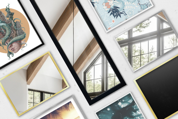 Standspiegel schwarz 36x156 cm