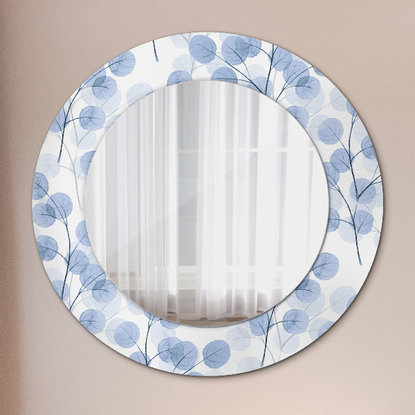 Runder spiegel aufdruck Lastzweige