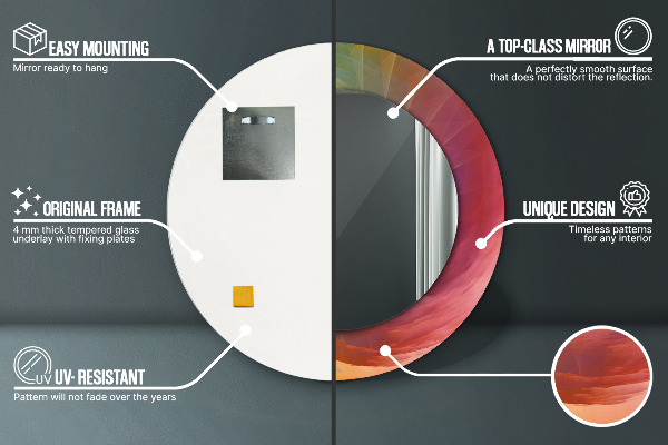 Runder spiegel aufdruck Hypnotische Spirale