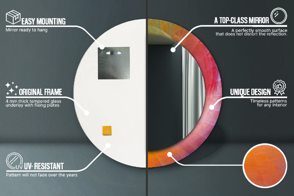 Runder spiegel aufdruck Hypnotische Spirale