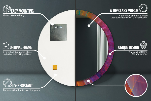 Runder spiegel aufdruck Hypnotische Spirale