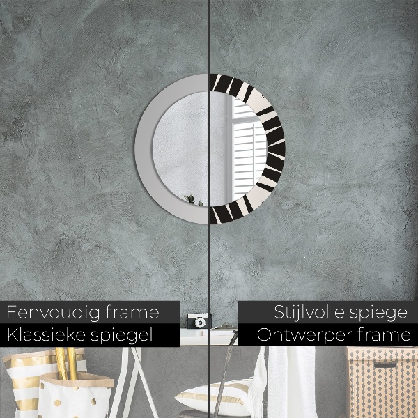 Runder spiegel aufdruck Abstraktionsgeometrie