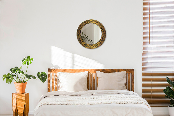 Runder spiegel mit dekoration Griechische Verzierung