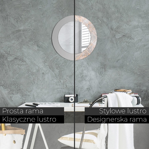 Runder spiegel mit dekoration Shabby Mosaic