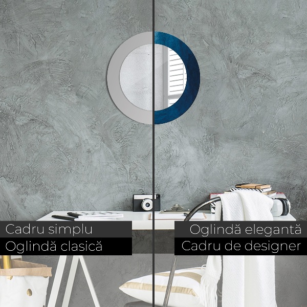 Runder spiegel mit dekoration Abstrakte Kunst