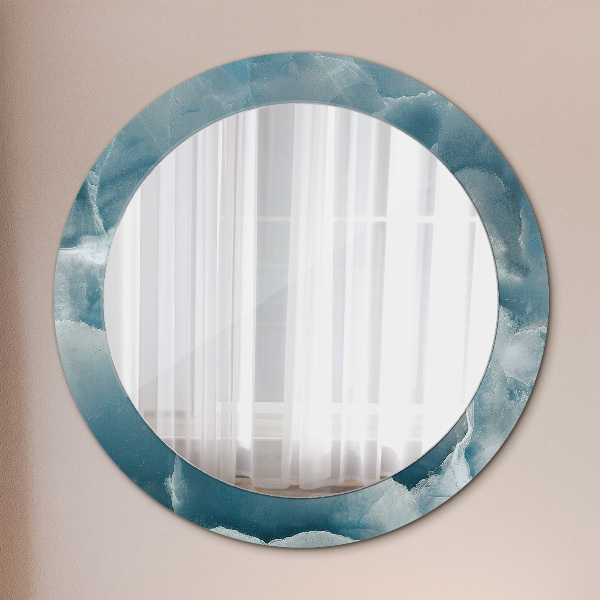 Runder spiegel mit dekoration Blauer Onyx-Marmor