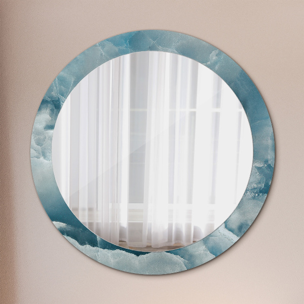 Runder spiegel mit dekoration Blauer Onyx-Marmor