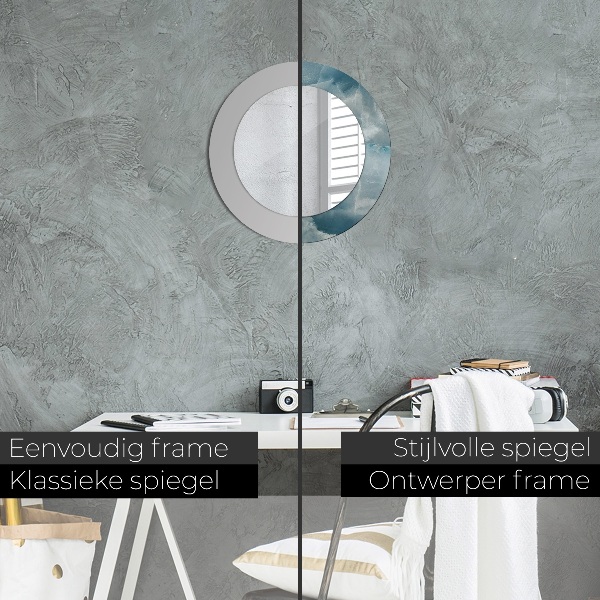 Runder spiegel mit dekoration Blauer Onyx-Marmor