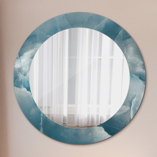 Runder spiegel mit dekoration Blauer Onyx-Marmor