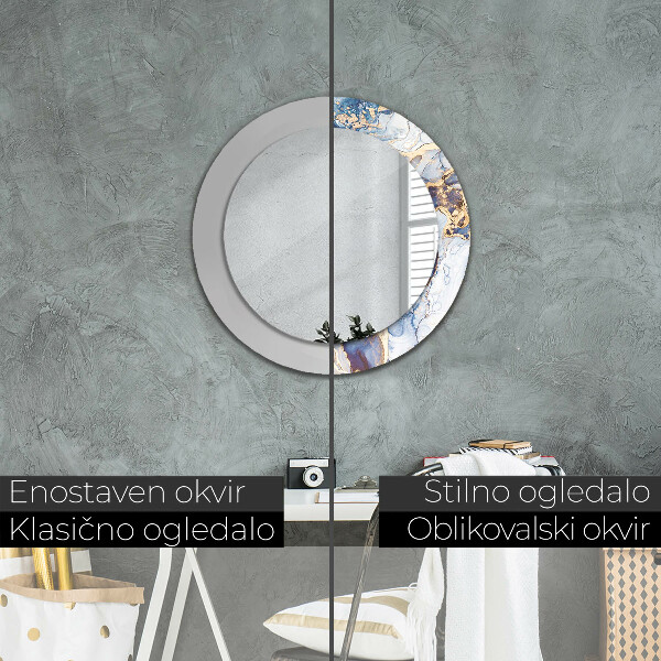 Runder spiegel aufdruck Abstrakte flüssige Kunst