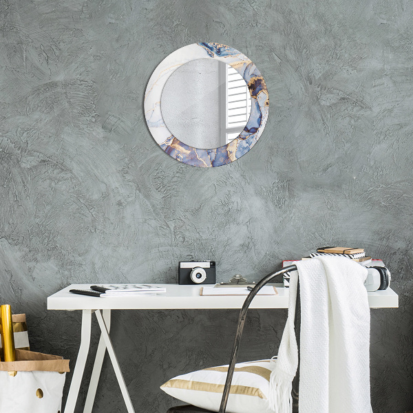 Runder spiegel aufdruck Abstrakte flüssige Kunst