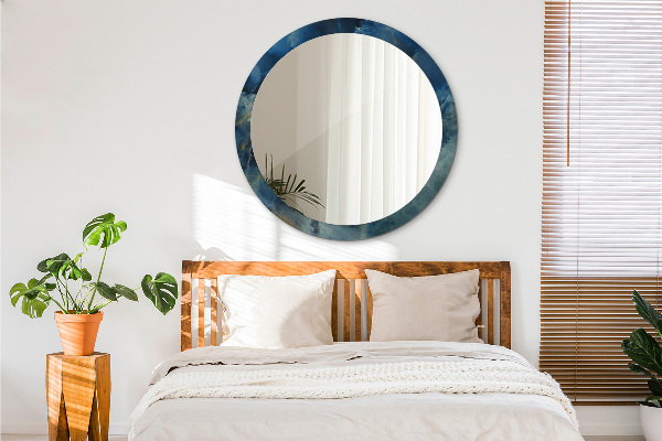 Runder spiegel mit dekoration Marmor onyx