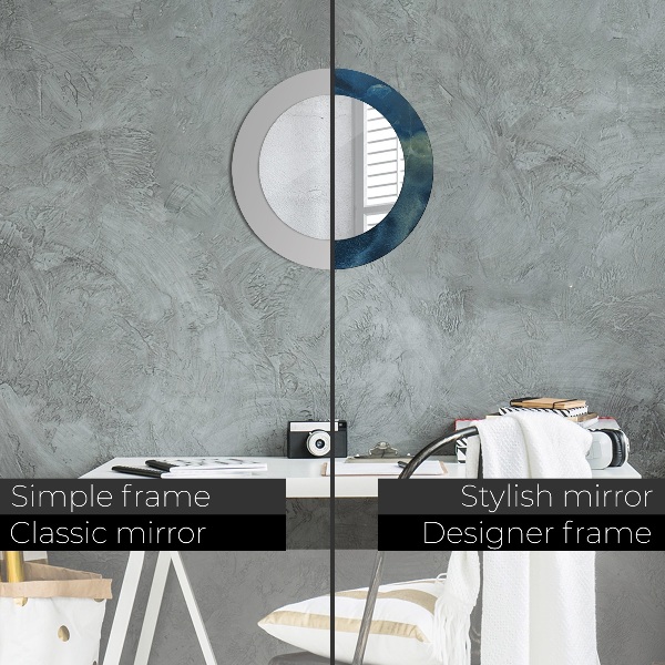 Runder spiegel mit dekoration Marmor onyx