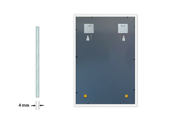 Schlafzimmer spiegel rechteckig rahmen weiß 70x50 cm