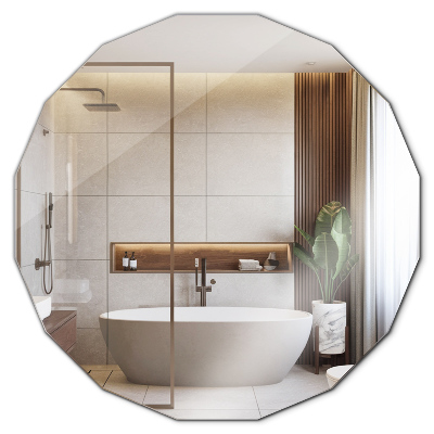 Spiegel in Polygonform moderne Ergänzung 100x100 cm