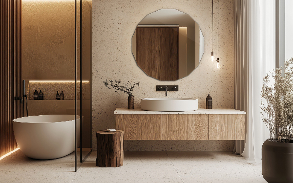 Polygonspiegel einzigartiges Design 60x60 cm