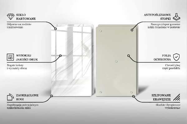 Herdabdeckung Zarter Marmor