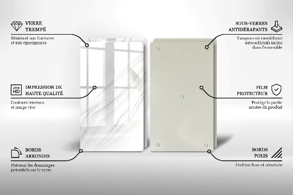 Herdabdeckung Zarter Marmor