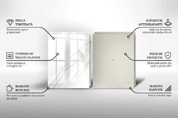 Herdabdeckung Zarter Marmor