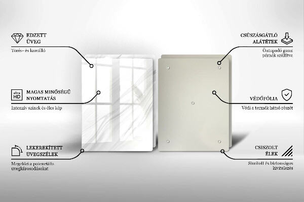 Herdabdeckung Zarter Marmor