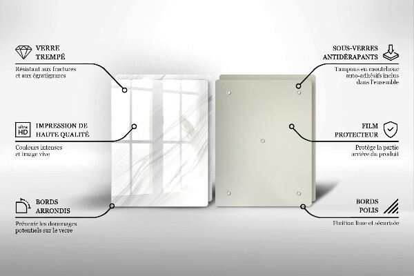 Herdabdeckung Zarter Marmor