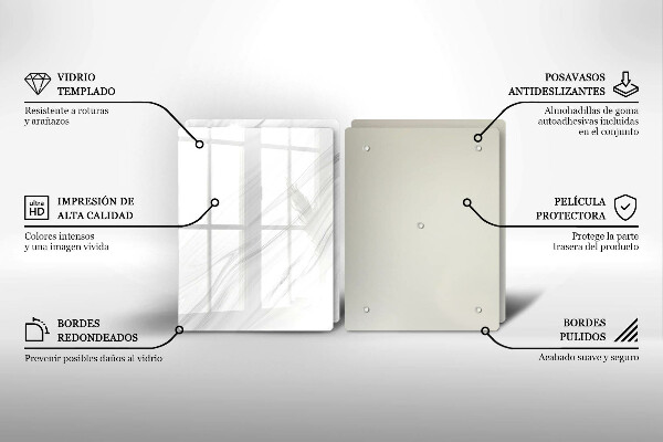 Herdabdeckung Zarter Marmor