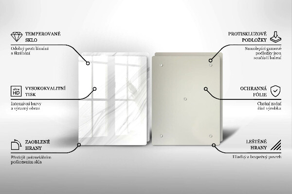 Herdabdeckung Zarter Marmor