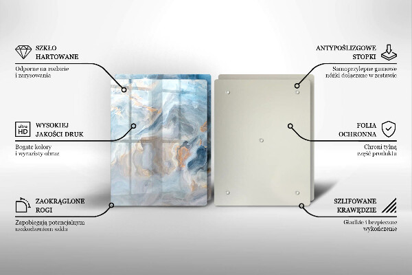 Herdabdeckung Marmorstruktur