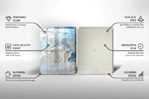 Herdabdeckung Marmorstruktur