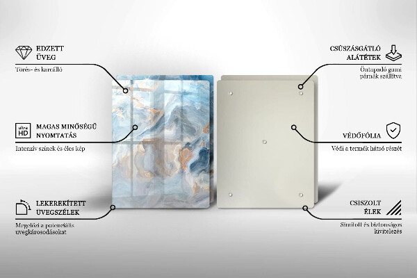 Herdabdeckung Marmorstruktur