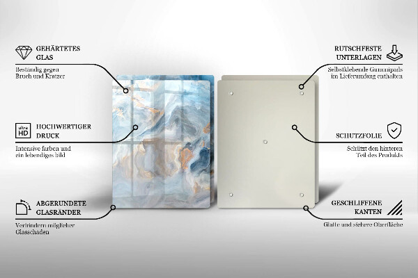 Herdabdeckung Marmorstruktur