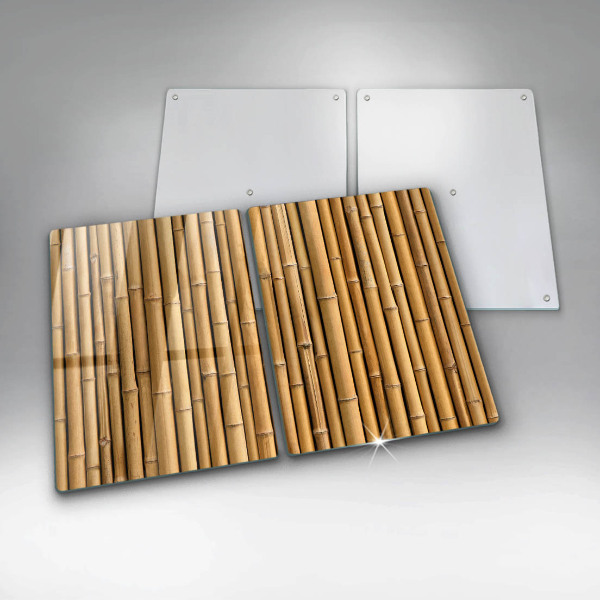 Herdabdeckung Natur-Boho-Bambus