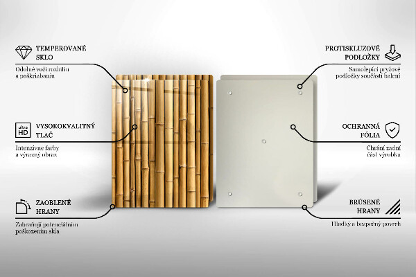 Herdabdeckung Natur-Boho-Bambus