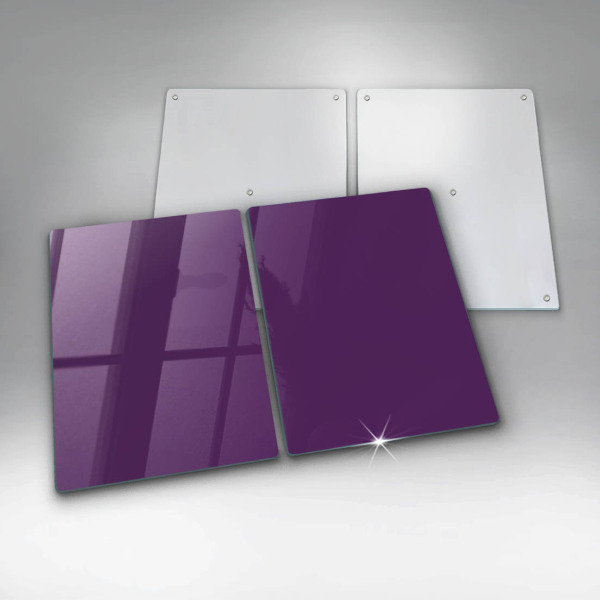 Herdabdeckplatte glas Violette Farbe